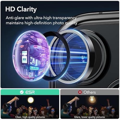 MOBIKTC HQ+ New For Oppo A6 5G Camera Ring Lens Tempered Glass Protector Back Camera Lens Screen Protector 1D Anti Shock/Anti-Scratch/Clear/Silver/1 PIECE IN (1Pack,1Set) 3