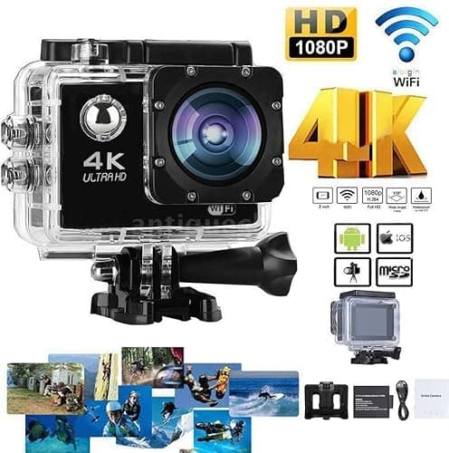 DEATTI4K 30FPS Action Camera Ultra HD Underwater Camera 170 Degree Wide Angle 98FT Waterproof Camera (DECM51) 4