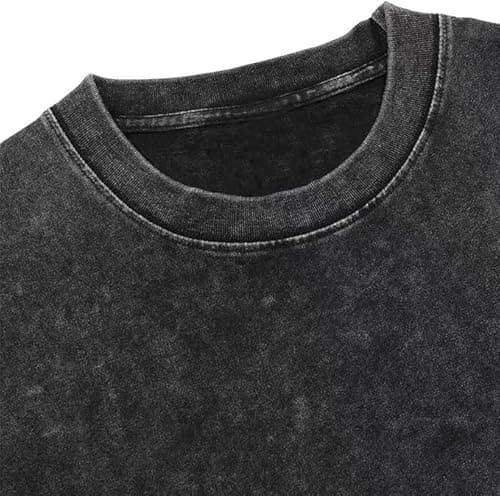 boffi ... 100% Cotton Oversized T-Shirt Unisex Drop Shoulder Dye Washed Street Look Black Pack of 1 (in, Alpha, L, Regular, Black) 4