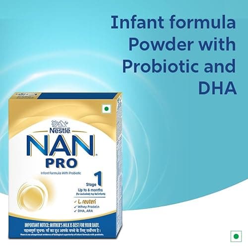 Nestlé NAN PRO 1 Infant Formula with Probiotic (Up to 6 months), Stage 1-400g Pouch in Box 3