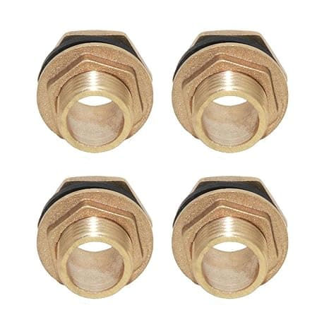 4 DN15 Brass Water Tank Hose Water Tube Pipe Connector Adapter Tap Fittings