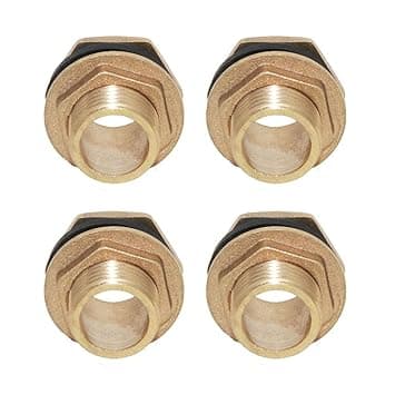 4 DN15 Brass Water Tank Hose Water Tube Pipe Connector Adapter Tap Fittings