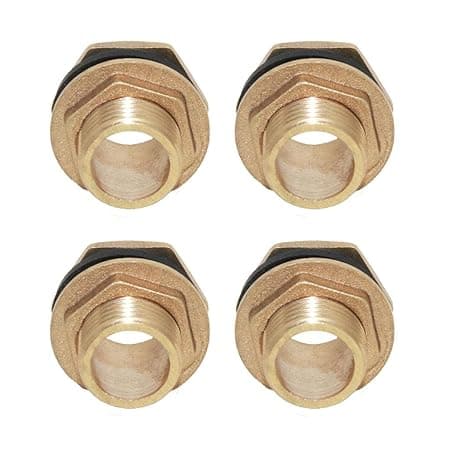 4 DN15 Brass Water Tank Hose Water Tube Pipe Connector Adapter Tap Fittings