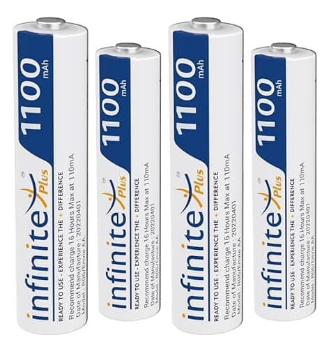 Rechargeable Batteries AA & AAA Combo Ready to Use Envies 3200mAh AA & 1100mAh 4PL Battery Low Self Discharge, Pre-Charged (Pack of 4 Each) 3