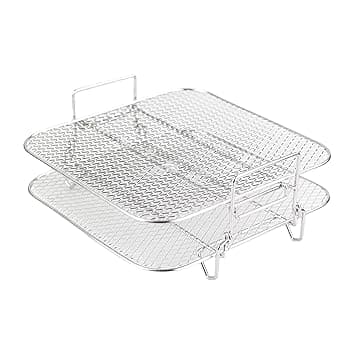 Air Fryer Rack Grill Rack Stackable Air Fryer Accessories for Oven Microwave| Home & Garden|Kitchen Dining & Bar|Small Kitchen Appliances|Fryers