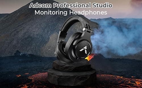 Adcom Sound Master Over Ear Headphone, Wired DJ Bass Headsets with 40mm Driver, Foldable Lightweight Headphones with Fashion Design & 2 Detachable Cables (3.5mm & 6.3mm) 4