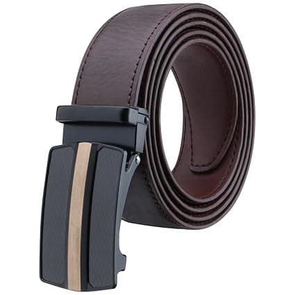 Labnoft Men's Auto Lock PU Leather Belt