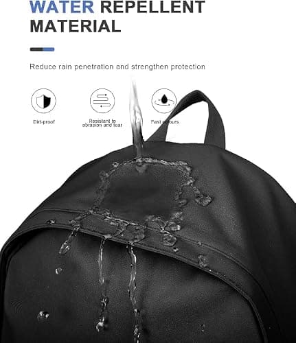 ProArch 29L Backpack | School Bag | 3 Compartments | School & College Backpack for Men and Women | Big Volume Design | Casual Backpack | Daypack | Travel Backpack | (Black) 4