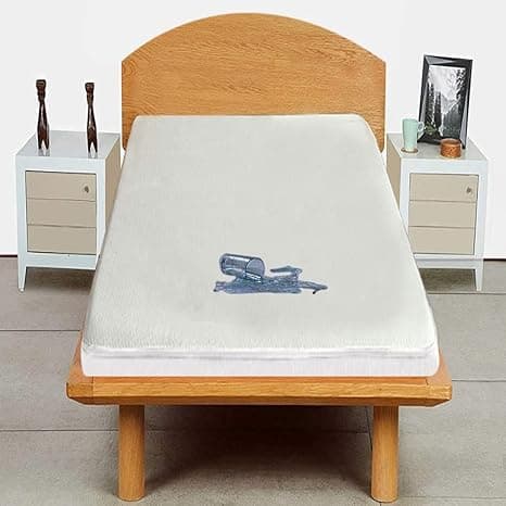 Trance Cotton Feel Terry Ultra Soft Waterproof Mattress Protector | Breathable - Hypoallergenic Mattresses Cover (75x36 inch | 6.25x3 feet, White - Pack of 1)