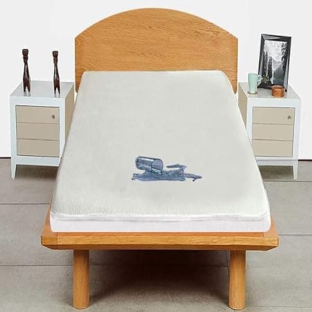 Trance Cotton Feel Terry Ultra Soft Waterproof Mattress Protector | Breathable - Hypoallergenic Mattresses Cover (75x36 inch | 6.25x3 feet, White - Pack of 1)