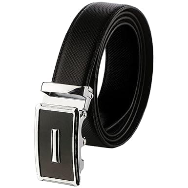 Labnoft Men's Auto Lock PU Leather Belt