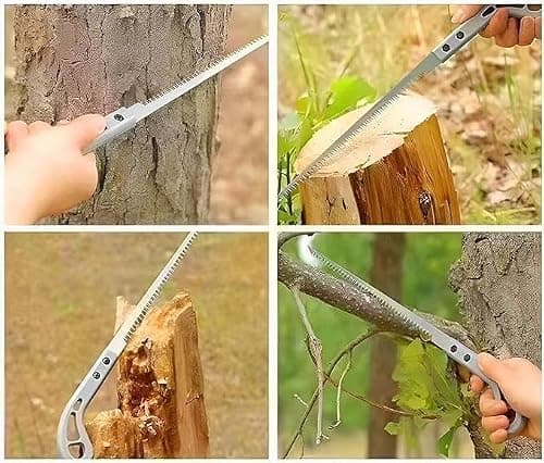 Portable Hand Saw For Wood Cutting | 23cm Sharp Blade Hand Saw With Non-Slip Handle | Small Cutter tool for Camping, Gardening, Hunting, Cutting Wood, PVC, Bone, Pruning Saw (Pack Of 1) 3