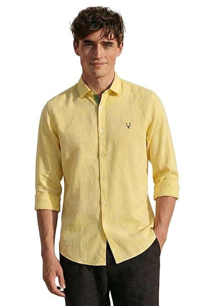 Allen Solly Men’s Casual Shirt | Regular Collar | Soft Breathable Fabric | Everyday Smart Casual Wear