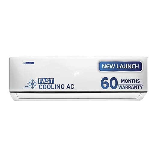 Blue Star 2 Ton 3 Star, New Star Rated, Smart Inverter Split AC (Copper,4-Way Swing, DigiQ Hepta Sensor, Blue Fins,Turbo Cool, Self Clean Technology (IA322DXU, White)