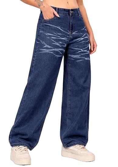 London Hills Women's Relaxed Fit High Rise Jeans || Woman Jean's || Women Baggy Jeans || Jean's for Womens || Loose Jean for Women's || Oversized Woman baggys