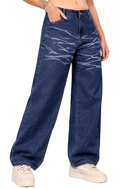 London Hills Women's Relaxed Fit High Rise Jeans || Woman Jean's || Women Baggy Jeans || Jean's for Womens || Loose Jean for Women's || Oversized Woman baggys