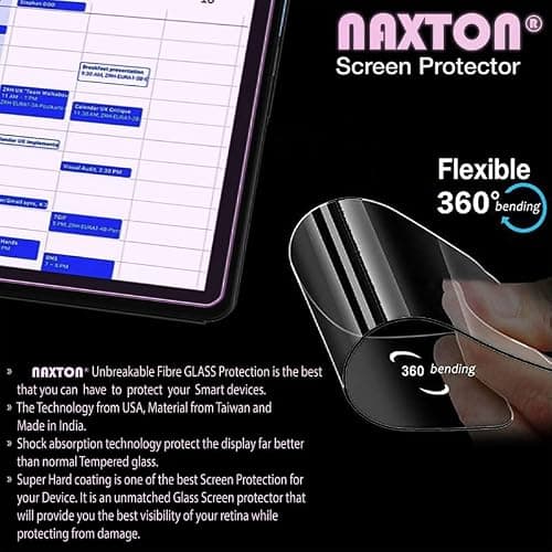 NAXTON® ® 9H Screen Protector for Lenovo Chromebook Duet CT-X636F (10.1 inch) [Bubble Free], [Anti-Scratch] -NOT A TEMPERED GLASS 5
