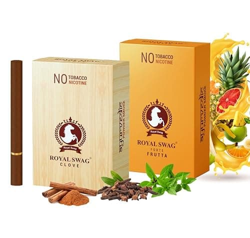 ROYAL SWAG Clove And Frutta Flavour Wellness Sticks 10 Sticks Each Pack of 2 Boxes Ayurvedic Herbal Blend Wellness Sticks