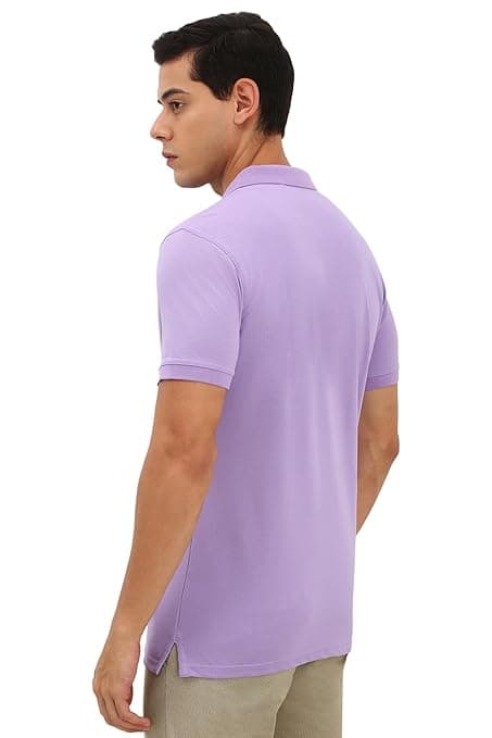 Allen Solly Men’s Polo T‑Shirt | Comfortable Rich Cotton Blend, Band Collar, Regular Fit | Stylish & Premium All Day Wear