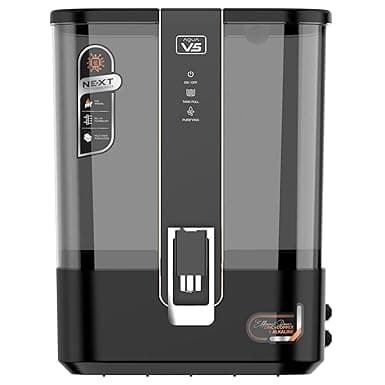 ISO Certified | 2000 TDS | Aqua V5 Zinc Copper Alkaline RO Water Purifier | 10 Liter Storage | RO + UV + UF + Zinc + Copper + Alkaline + TDS Control | Best For Home and Office (AQUA V5)