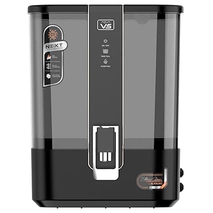 ISO Certified | 2000 TDS | Aqua V5 Zinc Copper Alkaline RO Water Purifier | 10 Liter Storage | RO + UV + UF + Zinc + Copper + Alkaline + TDS Control | Best For Home and Office (AQUA V5)