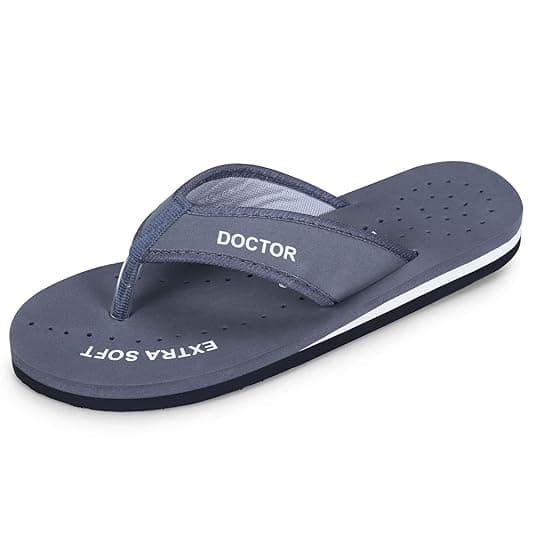 DOCTOR EXTRA SOFT Doctor Slippers for Women Orthopedic Diabetic Pregnancy Non Slip Lightweight Comfortable Flat Casual Stylish DR Chappals and House Flip flops For Ladies & Girl’s D-22