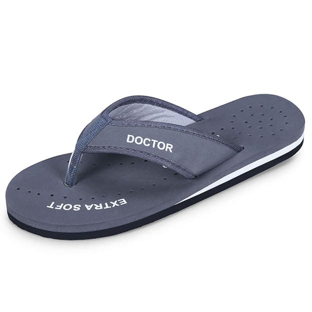 DOCTOR EXTRA SOFT Doctor Slippers for Women Orthopedic Diabetic Pregnancy Non Slip Lightweight Comfortable Flat Casual Stylish DR Chappals and House Flip flops For Ladies & Girl’s D-22