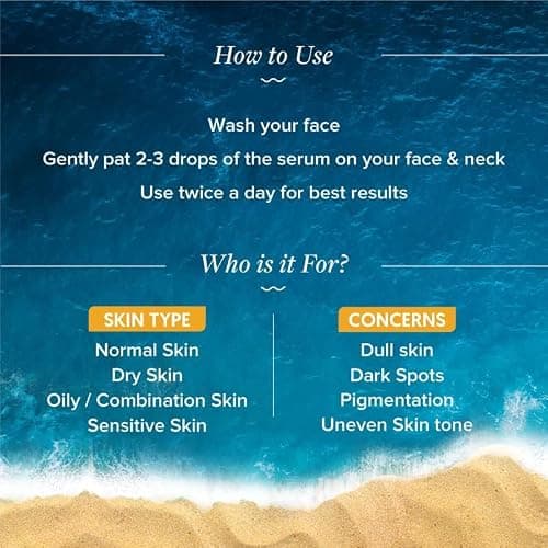 Aqualogica Glow+ Concentrate Vitamin C Face Serum with Hyaluronic Acid, Vitamin C & Papaya - Glow Serum for Men & Women | Glowing Skin, Skin Brightening & Non Sticky -30ml 5
