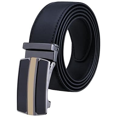 Labnoft Men's Auto Lock PU Leather Belt