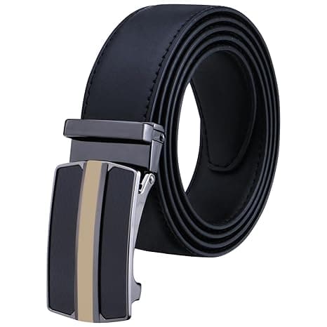 Labnoft Men's Auto Lock PU Leather Belt