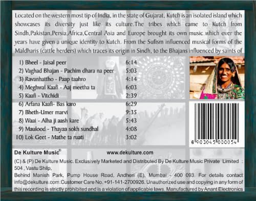 DeKulture Glimpse Of Kutchi Music Songs CD Folk Songs 2
