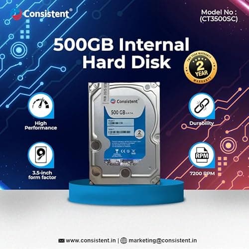 Consistent 500GB Internal Hard Disk Drive for Desktop 2
