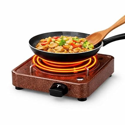 Mabron 2000W Electric Hot Plate | Portable Single Burner Cooktop | Instant Heating Coil Stove | No Gas Cooking Solution | Compatible with All Utensils | Ideal for Home, Hostel & Travel