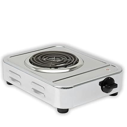 𝐃𝐑𝐔𝐌𝐒𝐓𝐎𝐍𝐄 𝟏+𝟏 𝐘𝐄𝐀𝐑 Single Burner G-Coil Electric Cooktop | Stainless Steel Induction Cooking Stove with 15 Amp Power Plug & Copper Wire – Hot Plate Heater