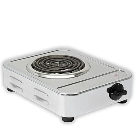 𝐃𝐑𝐔𝐌𝐒𝐓𝐎𝐍𝐄 𝟏+𝟏 𝐘𝐄𝐀𝐑 Single Burner G-Coil Electric Cooktop | Stainless Steel Induction Cooking Stove with 15 Amp Power Plug & Copper Wire – Hot Plate Heater