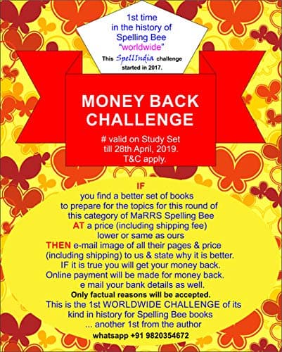 Study Set - Category(s) 1 & 2 - Round 6 - International Final (Orals) - Prepare for MaRRS Spelling Bee championship exam .... from Spell India ... for pre purchase queries whatsapp +91 9820354672 2