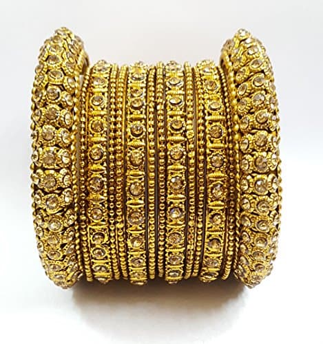 YouBella Fashion Jewellery Traditional Gold Plated Bracelet Bangles Set for Girls and Women (2.4) 3