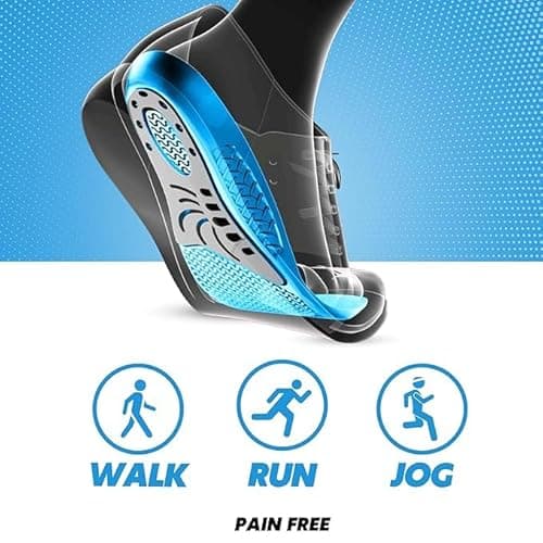 Helios Dual Gelmax insoles | India's number one insole for pain relief and comfort | Trim to fit | Shoe Insoles for Men | Size (8-12) 5