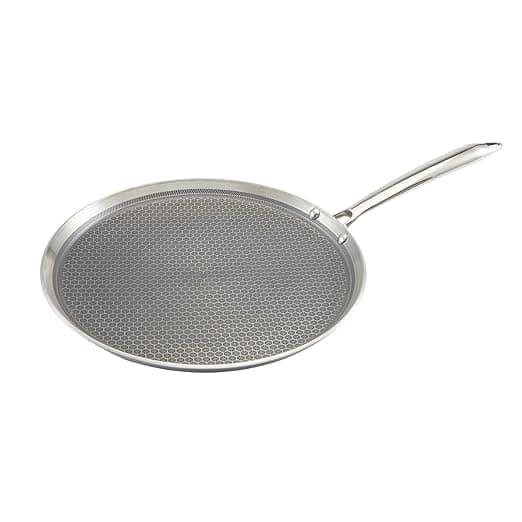 Zoraware Triply Honeycomb Dosa Tawa 3.5mm | Silver | 30 cm Diameter