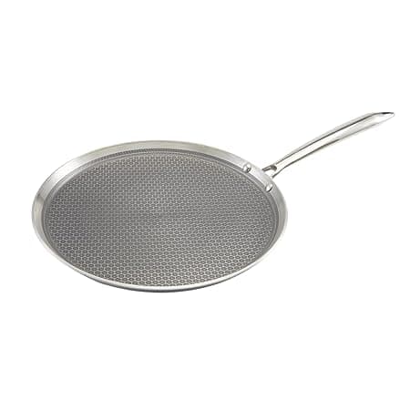 Zoraware Triply Honeycomb Dosa Tawa 3.5mm | Silver | 30 cm Diameter