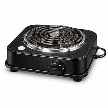 DRUMSTONE ( 2026 Brings 5 Years Warranty ) 2000W Iron Electric Hot Plate Stove | Heavy Duty Single Burner Cooktop | LPG Gas Alternative | Works with All Utensils | Portable Electric Stove