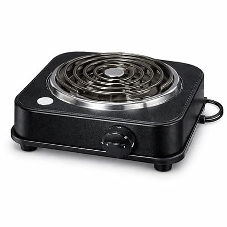 DRUMSTONE ( 2026 Brings 5 Years Warranty ) 2000W Iron Electric Hot Plate Stove | Heavy Duty Single Burner Cooktop | LPG Gas Alternative | Works with All Utensils | Portable Electric Stove
