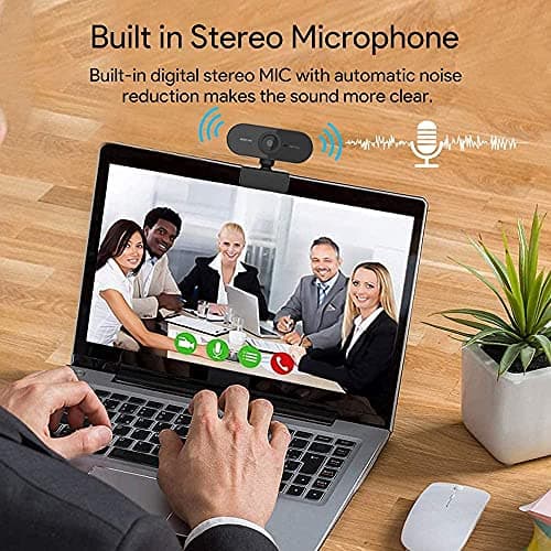 AJUK® Plug-and-Play Full HD 1080p Webcam with Microphone, Autofocus, Adjustable Viewing Angle Web Cam, and Wide Compatibility for Windows, Mac OS, Linux, and Major Live Broadcast Platforms 6