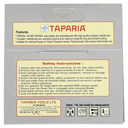 Taparia TCTS 430 Wood Cutting Blade Set| Hand Tools for Professionals (Pack of 1) 5