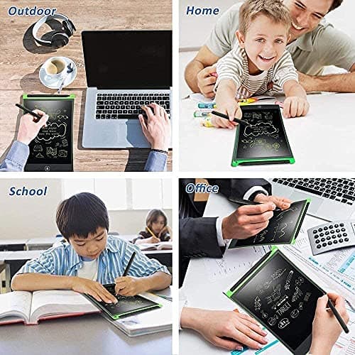 Quickous LCD Writing Pad with Screen 21.5cm (8.5-inch) for Drawing, Playing,3 4 5 6 7 8 Year Old Girls or Boys Handwriting Gifts for Kids & Adults,Notepad to Save and Share Your Child' creatives 4