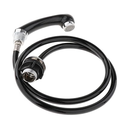 Universal 1/2'' Width Faucet Tube Plumbing Pipe, High Density, No Leak,Black, Pipe Fittings