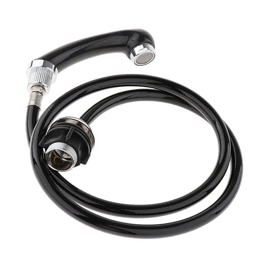 Universal 1/2'' Width Faucet Tube Plumbing Pipe, High Density, No Leak,Black, Pipe Fittings