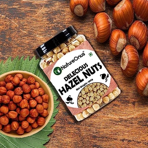 NatureOnus Premium Hazelnuts 250gms- Pack of 2 | Healthy & Delicious Hazel Nuts For Eating, Raw & Dehulled For Making Chocolate Spread, Healthy & Tasty Dry Fruits… 4