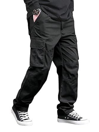 Lymio Cargo for Men | Cotton Cargo Pant | Drawstring Waist Pant (Also Available in Plus Sizes) (46-49)
