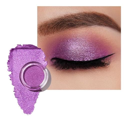 Oulac Magic Purple Eyeshadow with Blue, Silver & Pink Reflect, Shimmer Finish, Crease-Free, Enriched with Shea Butter & Jojoba Oil, Free from Parabens, Gluten, Mineral Oil & Alcohol